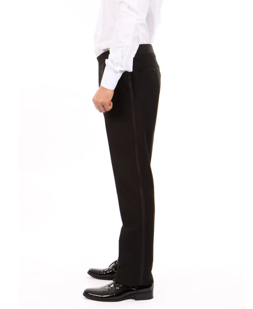 Bryan Michaels Men's Skinny Modern Fit Tuxedo Dress Pants