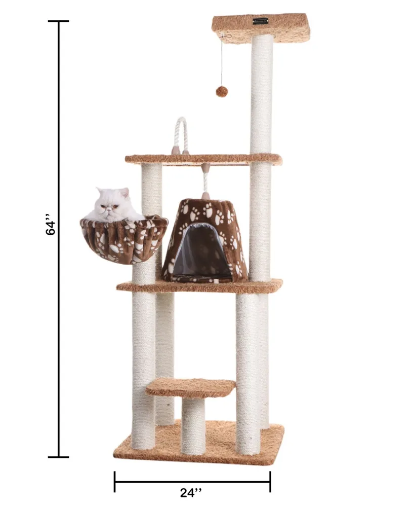 Armarkat Real Wood Cat Furniture, Pressed Wood Kitty Tower