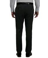 Jmh Men's 4-Way Stretch Glen Plaid Slim Fit Flat Front Dress Pant