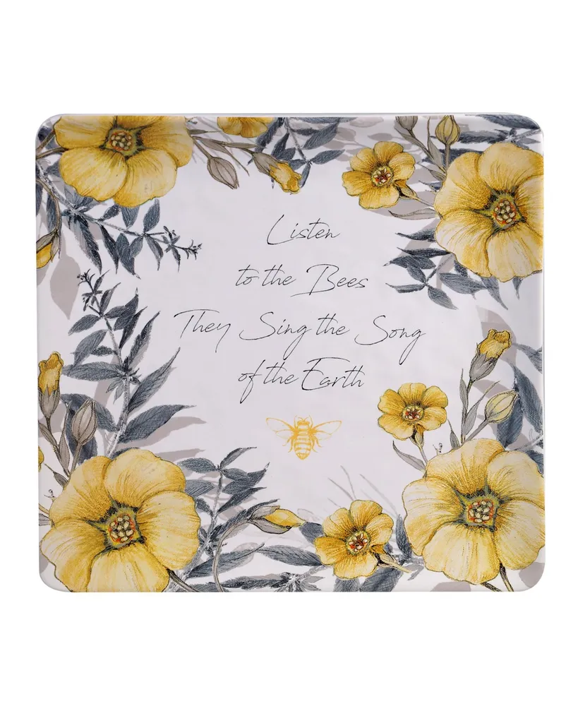 Certified International Bee Sweet Square Platter