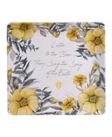 Certified International Bee Sweet Square Platter