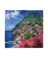 Ambesonne Italy Set of 4 Napkins, 12" x 12"