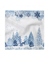 Ambesonne Winter Set of 4 Napkins