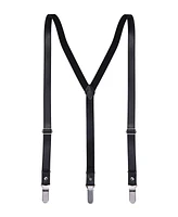 Mio Marino Men's Luster Y-Back Suspenders Bow Tie Set