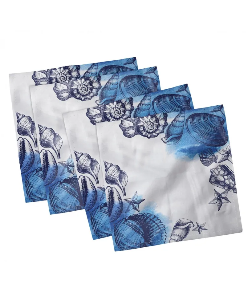 Ambesonne Ocean Set of 4 Napkins, 18" x 18"