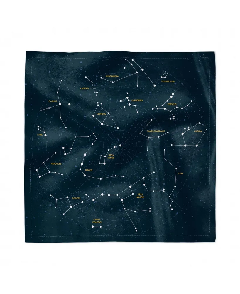 Ambesonne Constellation Set of 4 Napkins, 18" x 18"