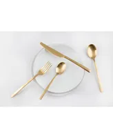 Cambridge Beacon Gold Satin 16-Piece Flatware Set, Service for 4