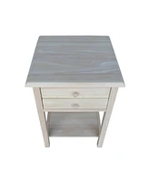 International Concepts Lamp Table with 2 Drawers