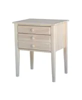 International Concepts Accent Table with Drawers