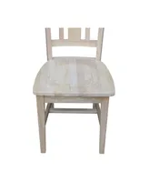 International Concepts San Remo Slat Back Chairs, Set of 2