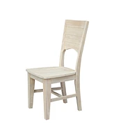 International Concepts Canyon Collection Solid Back Full Chairs, Set of 2