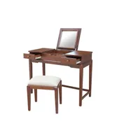 International Concepts Vanity Table with Vanity Bench