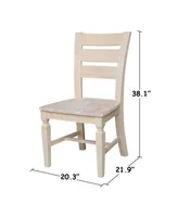 International Concepts Vista Ladderback Chairs