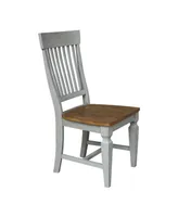 International Concepts Vista Slat Back Chairs, Set of 2