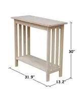 International Concepts Mission Entry Table