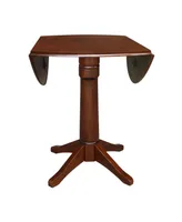 International Concepts 42" Round Dual Drop Leaf Pedestal Table