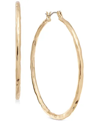 Style & Co Medium Hammered Hoop Earrings, 2", Created for Macy's