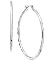 Style & Co Medium Hammered Hoop Earrings, 2", Created for Macy's