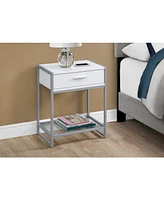 Monarch Specialties Accent Table - 22" H, Tempered Glass