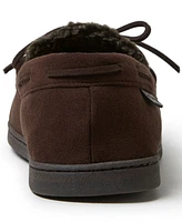 Dearfoams Men's Toby Microsuede Moccasin House Shoe Slipper