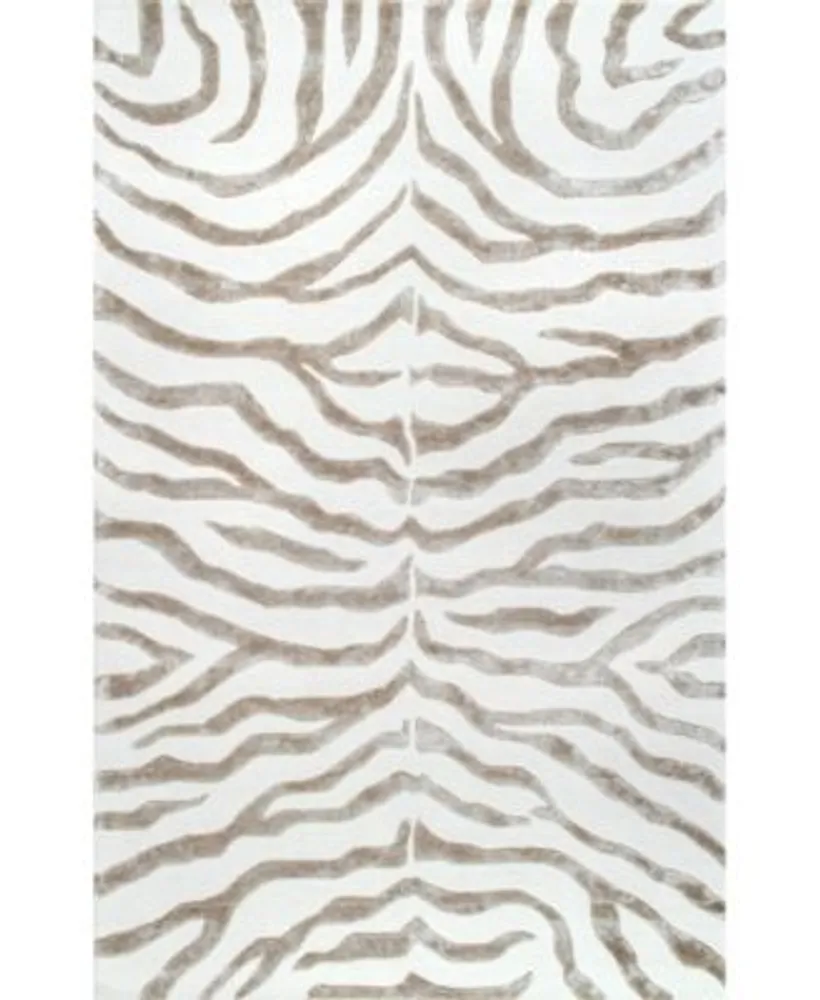 Nuloom Feral Hand Tufted Plush Zebra Area Rug