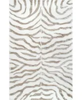 Nuloom Feral Hand Tufted Plush Zebra Area Rug