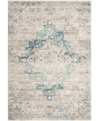 nuLoom Delicate Diana Persian Vintage-Inspired Blue 6'7" x 9' Area Rug