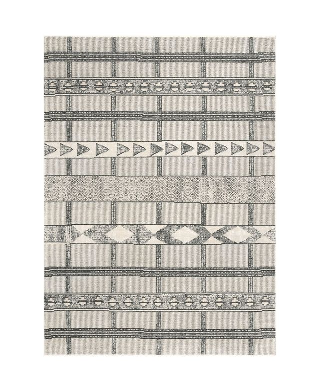 nuLoom Fantasy Contemporary Ismay Gray 5'3" x 7'7" Area Rug