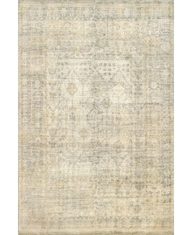 nuLoom Collina Transitional Luz Beige 5'3" x 7'7" Area Rug