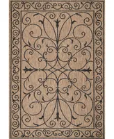 nuLoom Dawn Kathleen Krem 7'6" x 10'9" Outdoor Area Rug