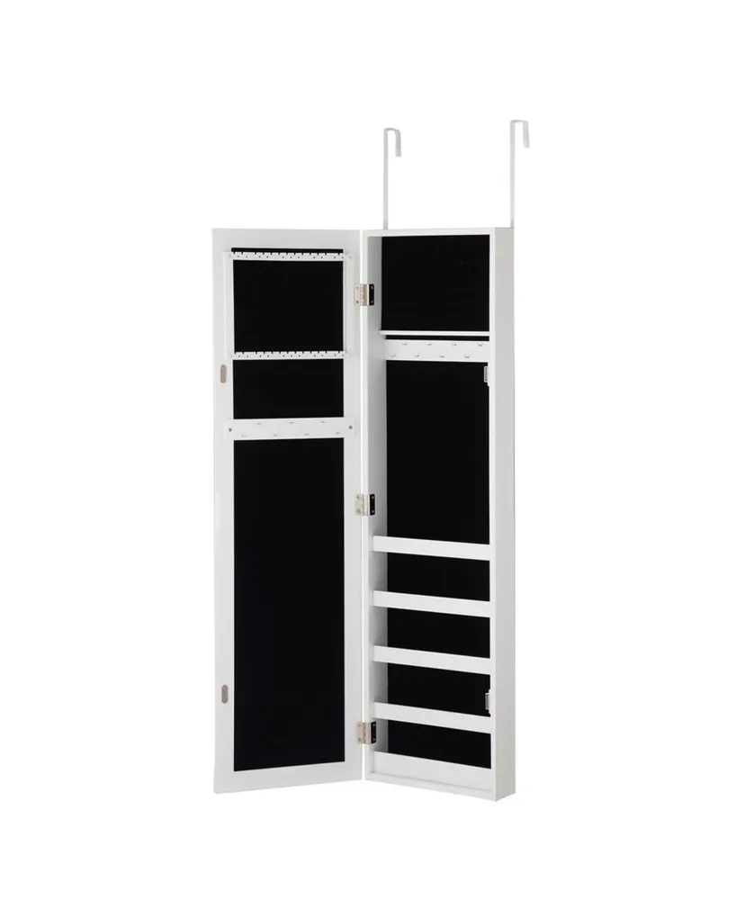 Costway Door Mounted Mirrored Jewelry Cabinet