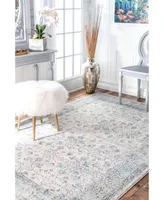 nuLoom Bodrum Vintage-Inspired Rio Aqua 4' x 6' Area Rug