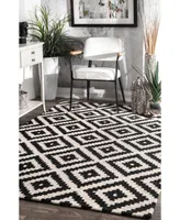 nuLoom Harmony Contemporary Kellee Black 3' x 5' Area Rug