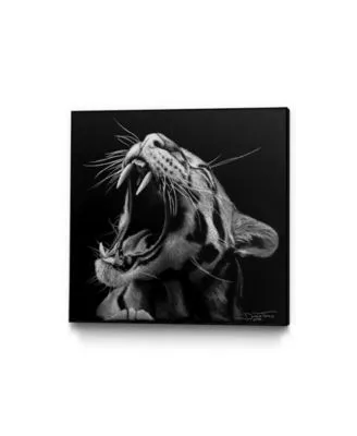 Eyes On Walls Dino Tomic Inverted Tiger Art Block Framed Canvas