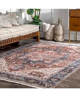 nuLoom Mystic Ehtel Medallion Fringe 8' x 10' Area Rug