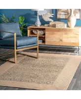 nuLoom Tranquility Transitional Eabha Neutral 5' x 8' Area Rug