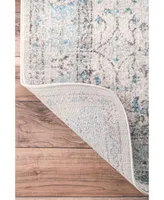 nuLoom Bodrum Vintage-Inspired Rio Aqua 4' x 6' Area Rug