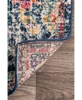 nuLoom Bodrum Vintage-Inspired Medallion Maranda Multi 3' x 5' Area Rug