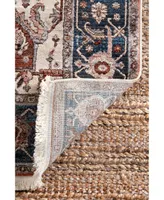 nuLoom Mystic Ehtel Medallion Fringe 6'7" x 9'4" Area Rug