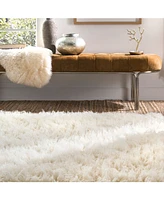 nuLoom Flokati Greek Alexis Flokati Neutral 3' x 5' Area Rug