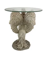 Design Toscano Mystical Winged Unicorn Sculptural Glass-Topped Table