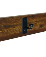 Alaterre Furniture Durango Industrial Wood Coat Hook Entryway Shelf