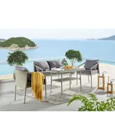 Alaterre Furniture Windham All-Weather Wicker Outdoor Chairs with Cushions Set