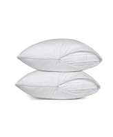 The Grand Poly-Cotton Zippered Pillow Protector - 200 Thread Count - Protects Against Dust, Dirt, and Debris - Queen Size