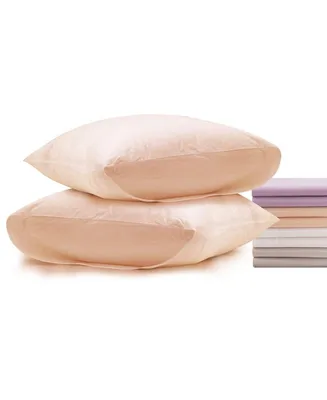 Superior Linen 100% Premium Cotton Pillow Cases - Soft and Breatheable Envelope Enclosure Standard Pink