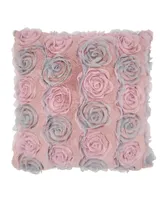 Saro Lifestyle Rose Wedding Cake Throw Pillow