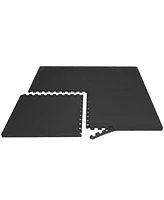 ProsourceFit Exercise Puzzle Mat 3/4-in, 24 Sq Ft - 6 Tiles