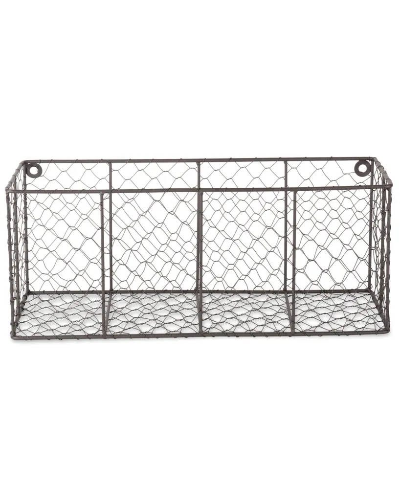 Design Imports Wall Mount Chicken Wire Basket Set of 2