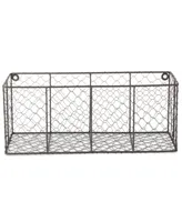 Design Imports Wall Mount Chicken Wire Basket Set of 2
