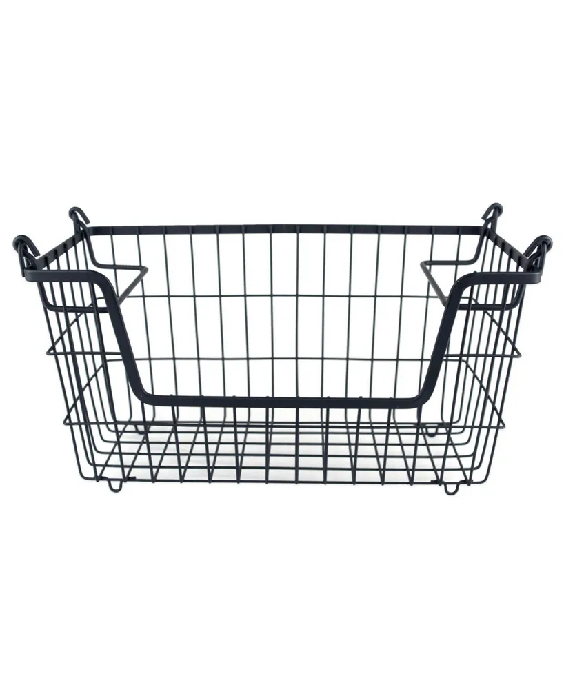 Design Imports Metal Basket Rectangle